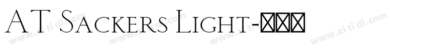 AT Sackers Light字体转换